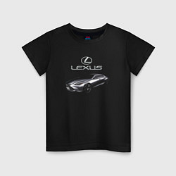 Футболка хлопковая детская Lexus Concept Prestige, цвет: черный