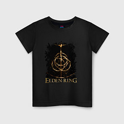 Футболка хлопковая детская ELDEN RING SYMBOL LOGO, цвет: черный