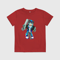 Детская футболка Minecraft Warrior!