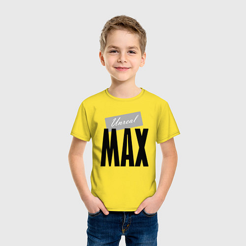 Детская футболка Нереальный Макс / Желтый – фото 3