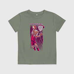 Детская футболка Кабан баскетболист