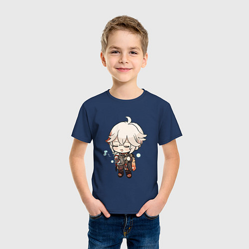 Детская футболка Музыкальный Кадзуха / Тёмно-синий – фото 3