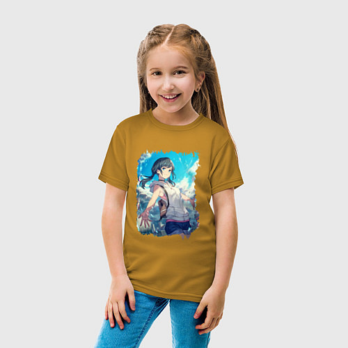 Детская футболка Добрая Хина / Горчичный – фото 4