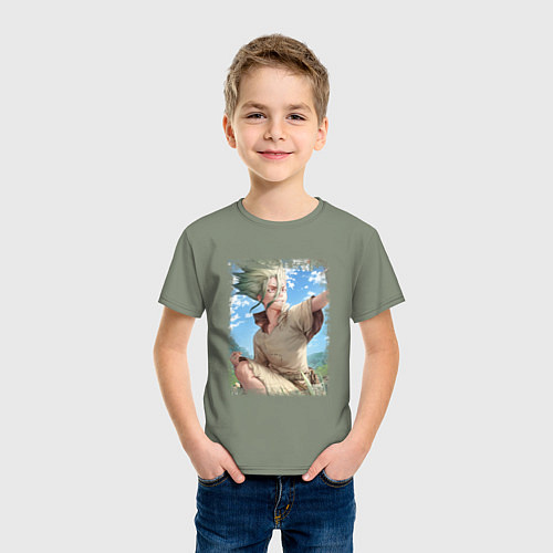 Детская футболка Радостный Сэнку / Авокадо – фото 3