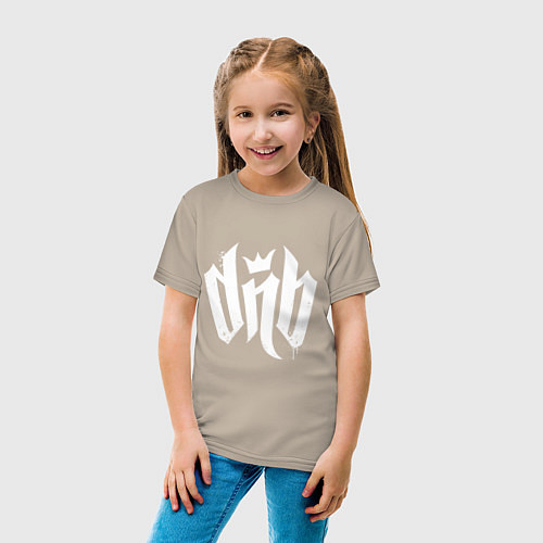 Детская футболка Drum n Bаss / Миндальный – фото 4
