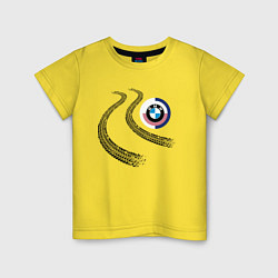 Футболка хлопковая детская BMW Germany Prestige, цвет: желтый