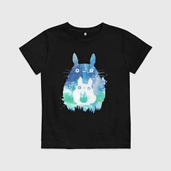 Детская футболка Семья кроликов Акварель