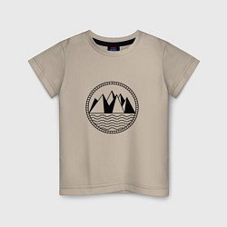 Детская футболка Горы и море