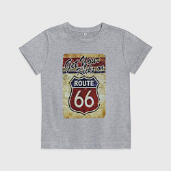 Детская футболка Получи удовольствие от трассы 66!