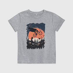 Детская футболка Лунный Медведь Райдер