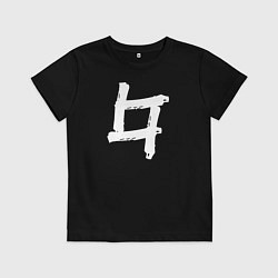Футболка хлопковая детская Бекар, цвет: черный