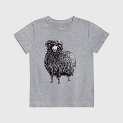 Детская футболка Чернильный баран