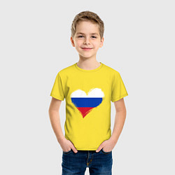 Футболка хлопковая детская Russian Heart, цвет: желтый — фото 2
