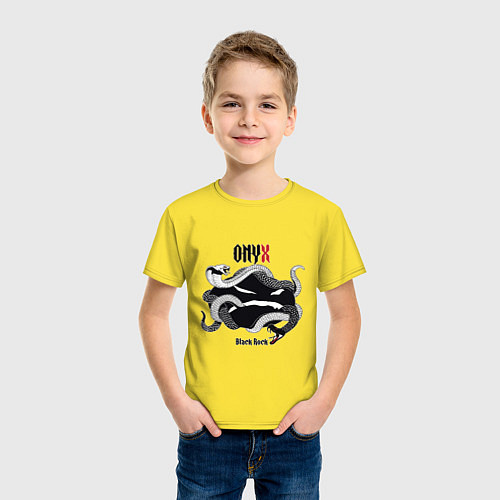 Детская футболка Onyx black rock / Желтый – фото 3