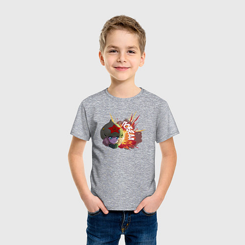 Детская футболка Аниме Победа / Меланж – фото 3