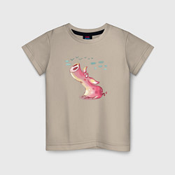 Детская футболка Мечтающий поросенок