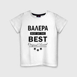 Футболка хлопковая детская ВАЛЕРА BEST OF THE BEST, цвет: белый