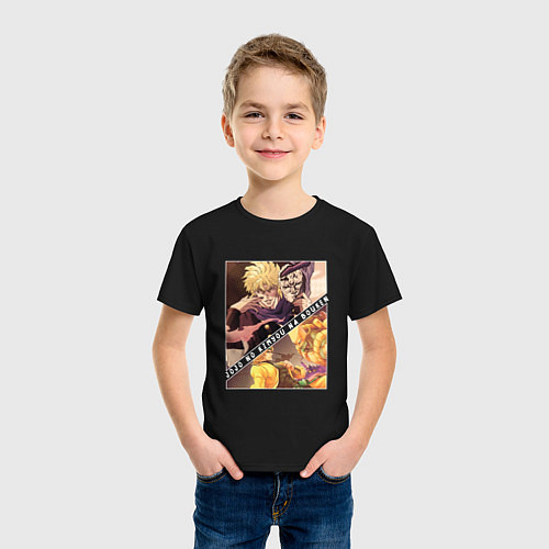 Детская футболка Дио Брандо из ДжоДжо / Черный – фото 3