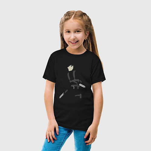 Детская футболка Силуэт Хэй Темнее тёмного / Черный – фото 4
