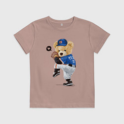 Детская футболка МИШКА БЕЙСБОЛИСТ