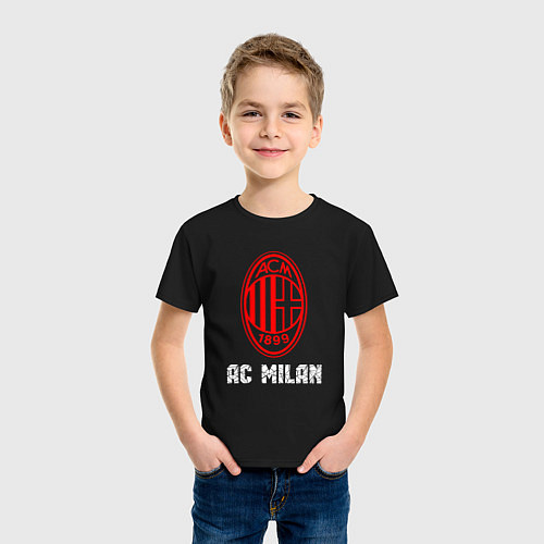 Детская футболка МИЛАН AC Milan / Черный – фото 3