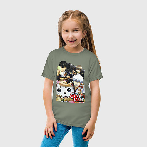 Детская футболка Gintoki ice cream / Авокадо – фото 4