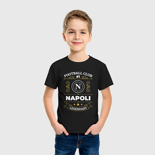 Детская футболка Napoli FC 1 / Черный – фото 3