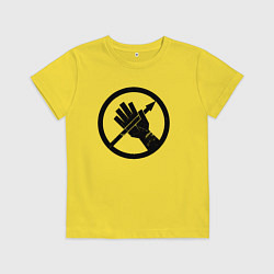Футболка хлопковая детская Альфа-1, цвет: желтый