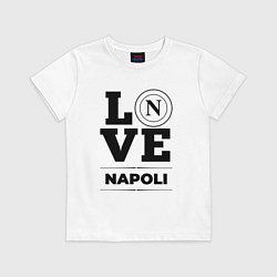 Футболка хлопковая детская Napoli Love Классика, цвет: белый