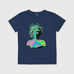 Детская футболка Gorgon Medusa Vaporwave Neon