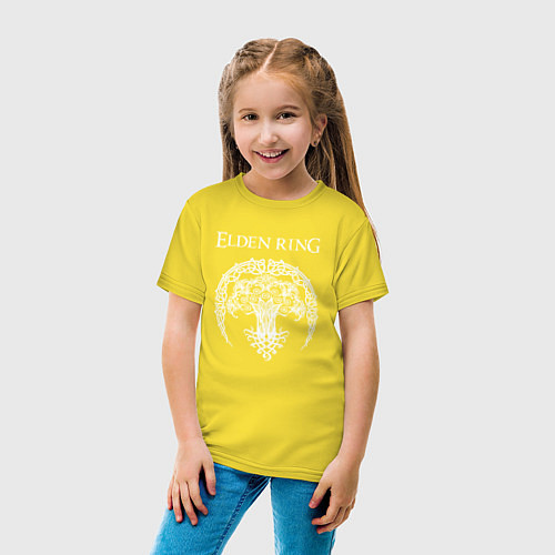 Детская футболка ДРЕВО ELDEN RING / Желтый – фото 4