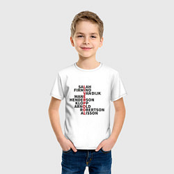 Футболка хлопковая детская Liverpool Players, цвет: белый — фото 2