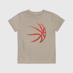 Детская футболка Баскетбольный мяч оранж