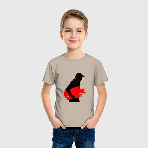 Детская футболка Klopp - Winner / Миндальный – фото 3