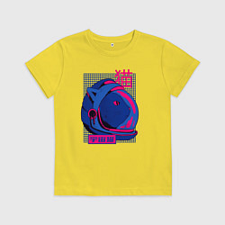 Детская футболка Кошка в скафандре