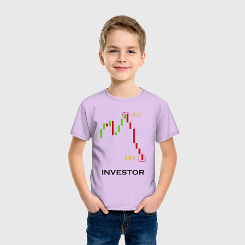 Детская футболка Investor / Лаванда – фото 3