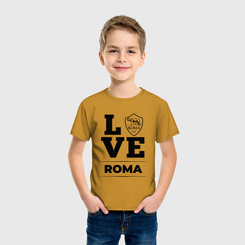 Детская футболка Roma Love Классика / Горчичный – фото 3