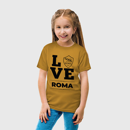 Детская футболка Roma Love Классика / Горчичный – фото 4