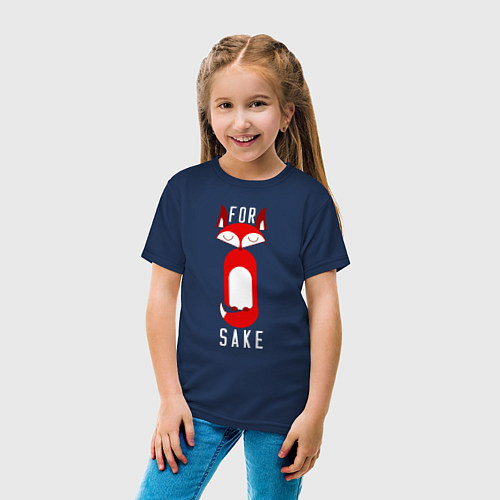 Детская футболка For Sake / Тёмно-синий – фото 4