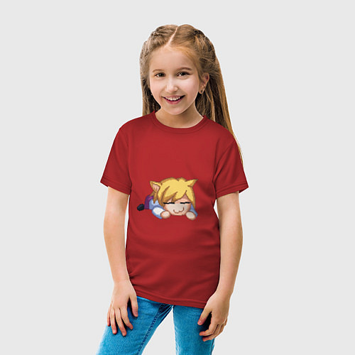 Детская футболка Неко-Арк / Красный – фото 4