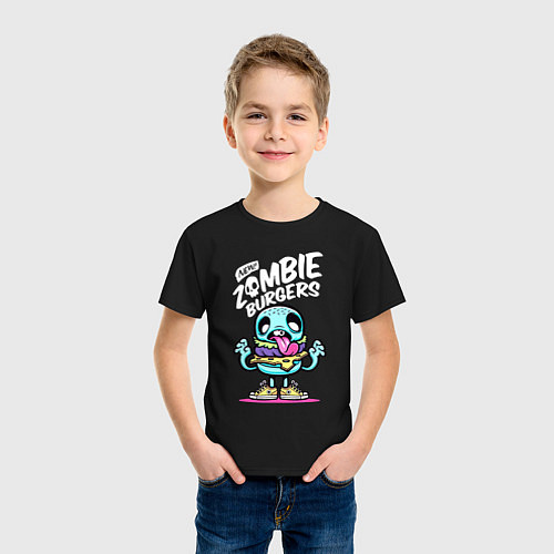 Детская футболка Zombie burgers Зомби-бургеры / Черный – фото 3