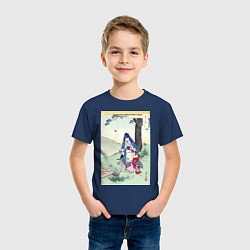 Футболка хлопковая детская Picnic Пикник, цвет: тёмно-синий — фото 2