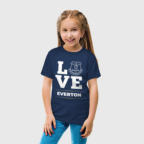 Детская футболка Everton Love Classic / Тёмно-синий – фото 4