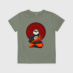 Детская футболка Медитация панды Дзен