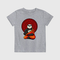 Детская футболка Медитация панды Дзен