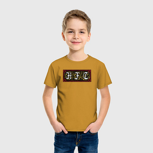Детская футболка HFC HELLFIRE CLUB / Горчичный – фото 3