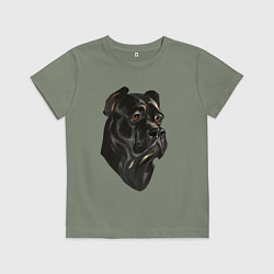 Детская футболка Портрет Кане-корсо