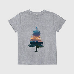 Детская футболка Лес в ёлке