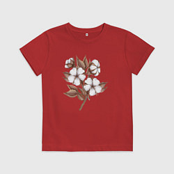 Детская футболка Цветы хлопка в букете