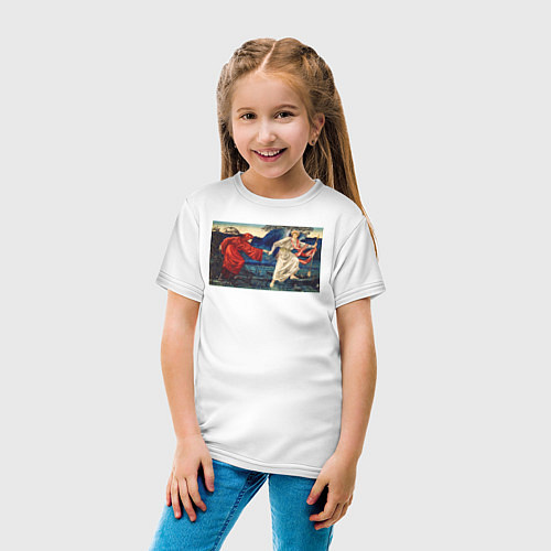 Детская футболка Love Leading the Pilgrim Любовь и пилигрим / Белый – фото 4